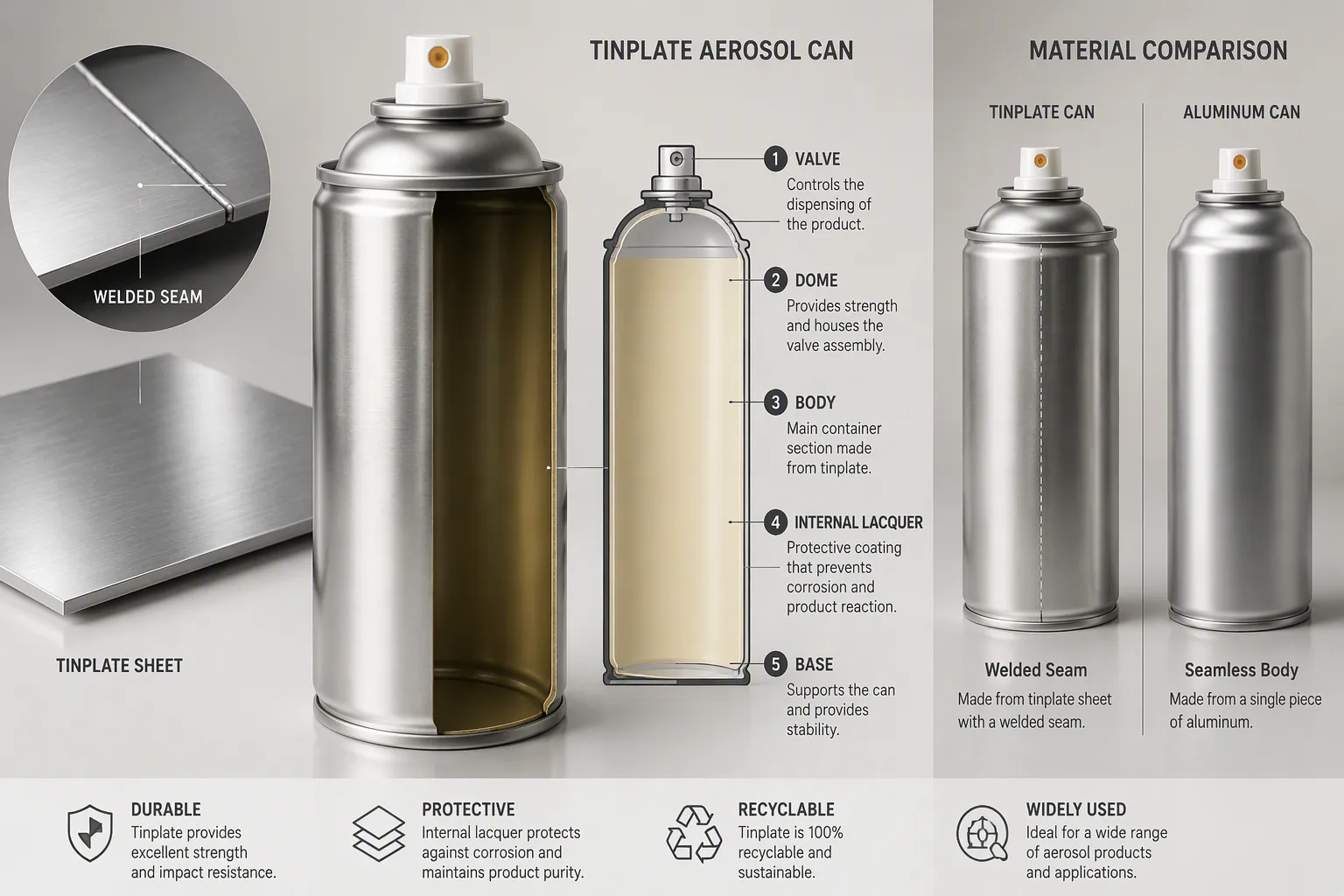 What Is a Tinplate Aerosol Can?