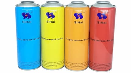 Latas de aerosol con forma de copo de nieve de uso común para Navidad