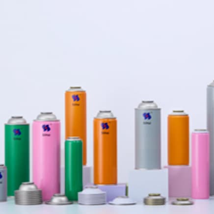 Lata de aerosol vacía de 3 piezas